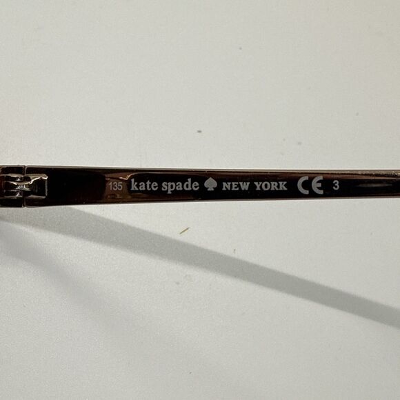 Kate Spade Marion/S 0AU2 B1 Rose Gold Aviator Sunglasses Brown Lens 57-15 135 - Picture 7 of 10